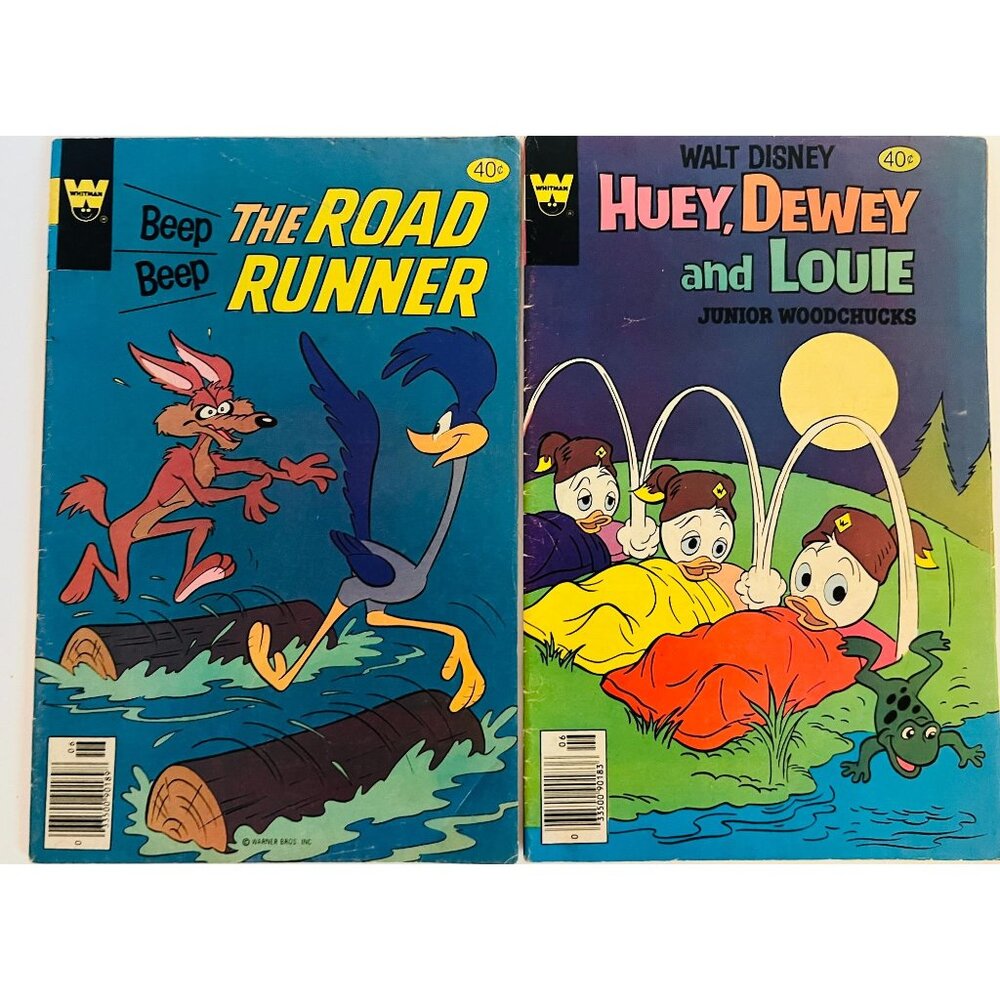 Vtg Comics Beep Beep The Road Runner & Huey Dewey And Louie Junior Woodchucks